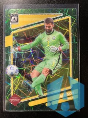 2021-22 Donruss ALISSON #21 Optic Green Velocity Prizm Parallel Brazil